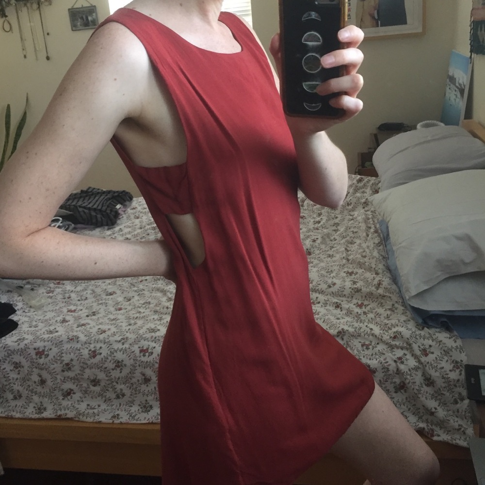 Urban Outfitters Copper Side Slit Summer Dress